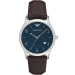 Brown Belt Watch Blue Dial AR1944