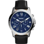 Fossil FS4990 Black Belt Blue Dial