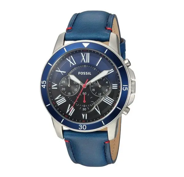 Fossil FS5373 Blue Belt Blue Dial