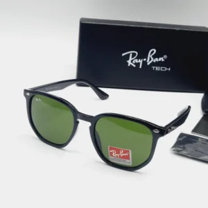 Black Frame Green Shades Sunglasses