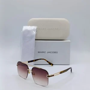 Brown Gradient Rectangle Lens Sunglasses