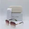 Brown Gradient Rectangle Lens Sunglasses