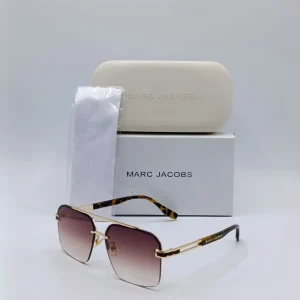 Brown Gradient Rectangle Lens Sunglasses