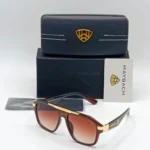 May Brown Rectangle Lens Sunglasses