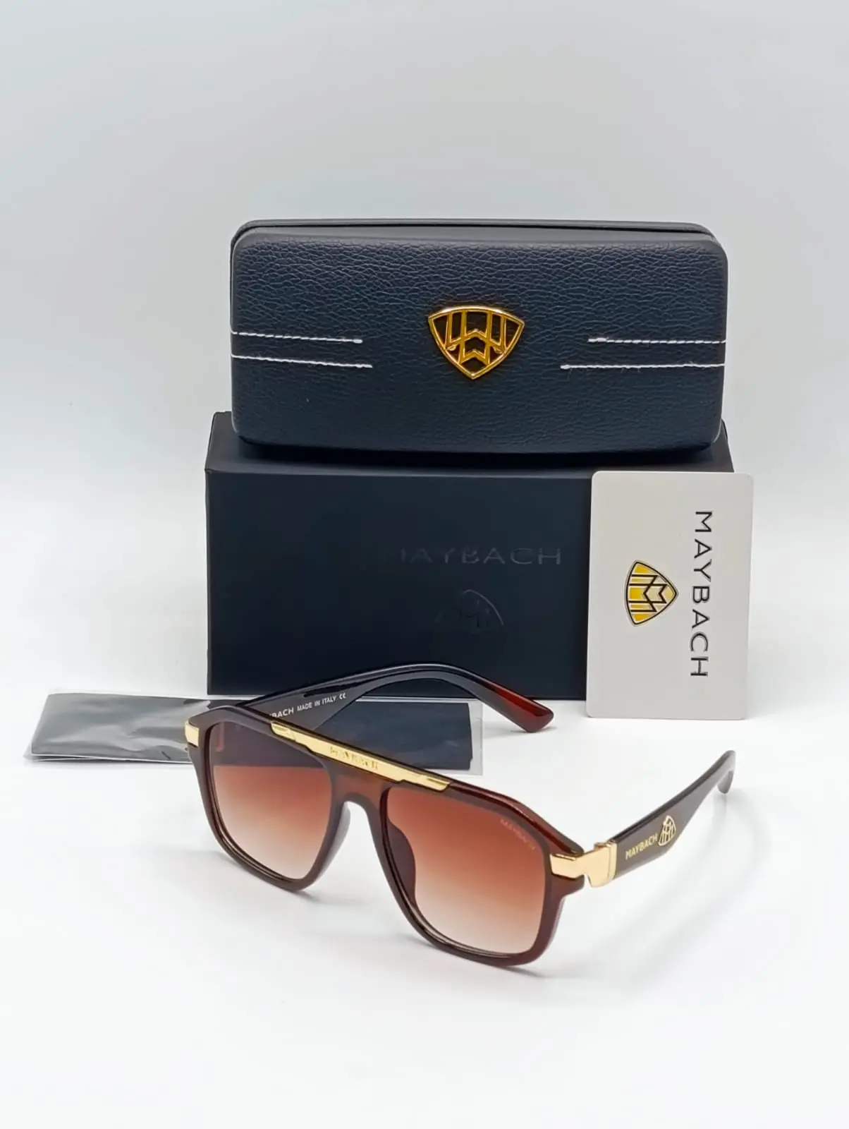 May Brown Rectangle Lens Sunglasses
