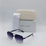 Midnight Blue Gradient Rectangle Sunglasses