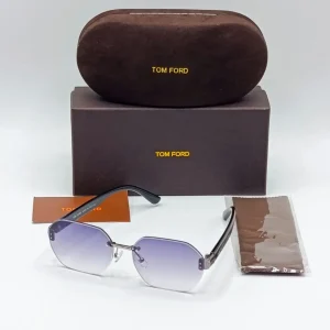 Tom Blue Rimless Sunglasses