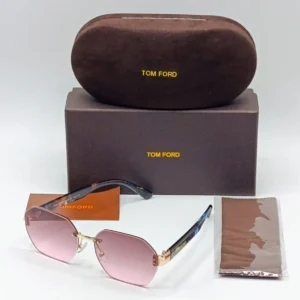 Tom Pink Rimless Sunglasses