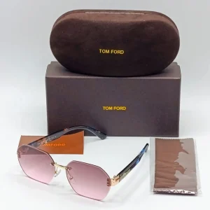 Tom Pink Rimless Sunglasses