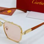 Golden Frame Green Lens Sunglasses