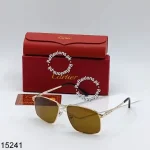 Golden Frame Brown Lens Sunglasses