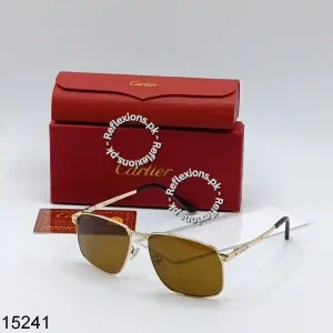 Golden Frame Brown Lens Sunglasses