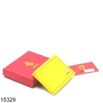 Ferrari Yellow Mens Wallet