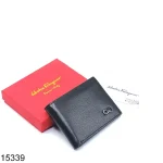 Designer Black Mens Bifold Wallet