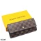 Brown Checkers Womens Wallet