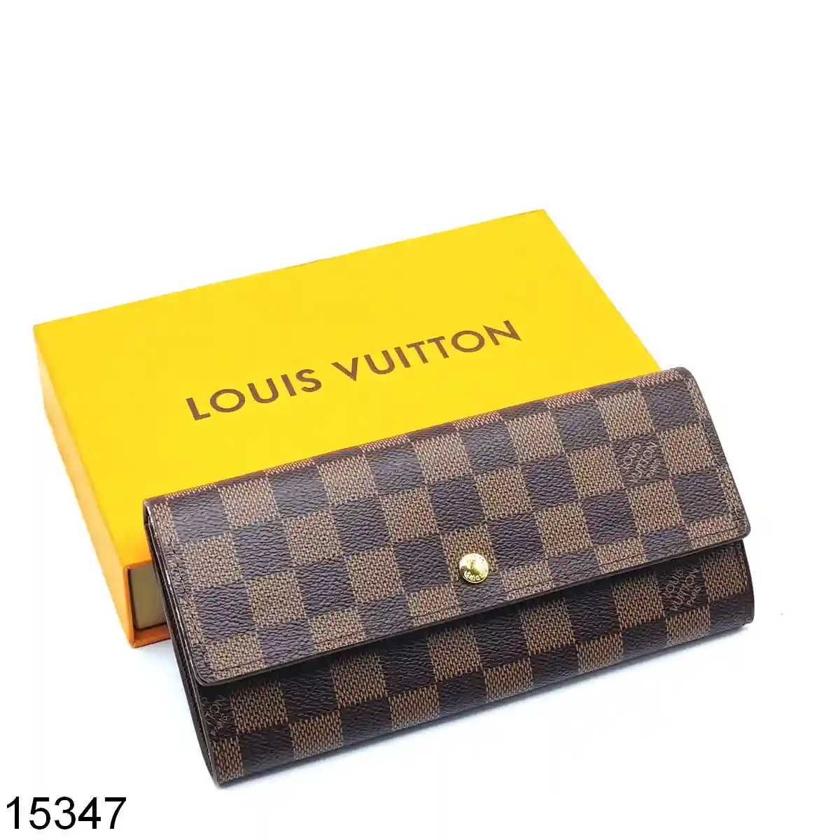Brown Checkers Womens Wallet