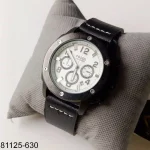 Fossil Watch in Black Leather Belt