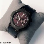 Black Mens Watch Cherry Dial