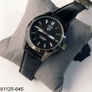 Mens Designer Watch in Black Belt