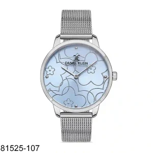 Daniel Klein Silver Band Blue Dial