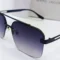 Rectangle Frame Black Lens Sunglasses