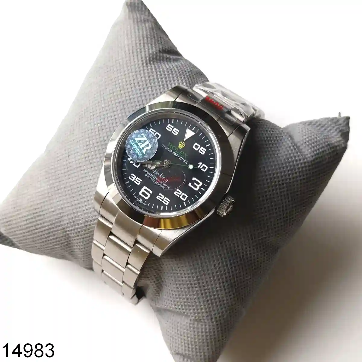 Black Dial Stainless Steel Mens Watch