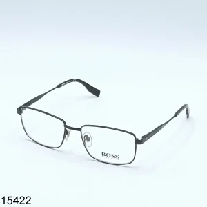 Rectangle Black Metal Eyeglasses
