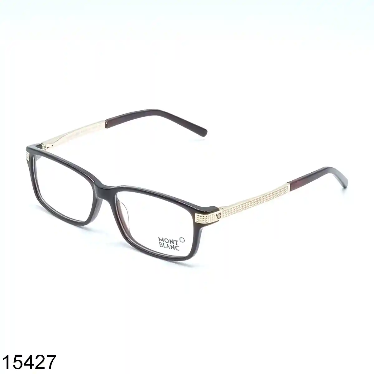 Brown Rectangle Prescription Eyeglasses