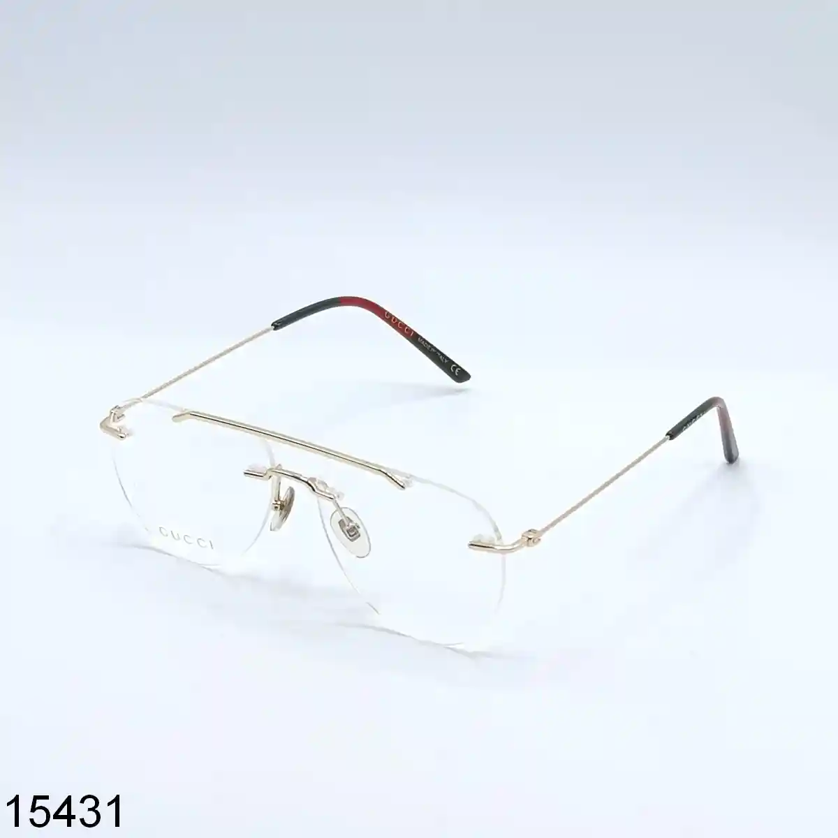 Rimless Golden Prescription Eyeglasses Reflexions Store