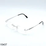 Silver Rectangle Prescription Eyeglasses
