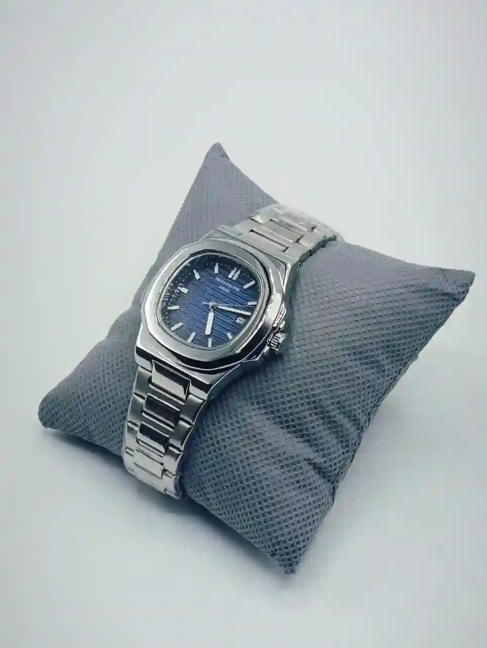 Stainless Steel Mens Watch Blue Dial