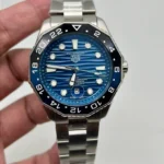 Stainless Steel Chain Blue Dial Watch