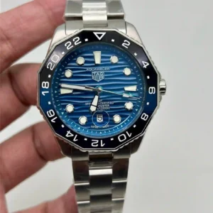 Stainless Steel Chain Blue Dial Watch