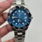 Stainless Steel Chain Blue Dial Watch