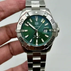 Stainless Steel Chain Green Dial Watch